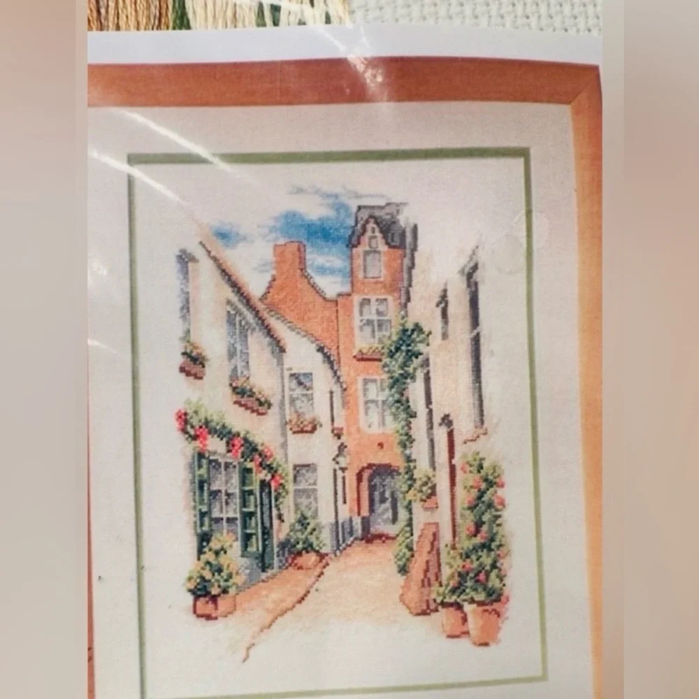 Vervaco Charming Cross-Stitch Kit with Street Scene